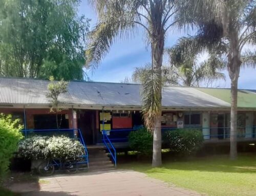 La escuela escondida en un vergel