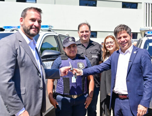 Kicillof y Sujarchuk  presentaron nuevos patrulleros